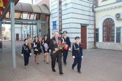 На Парад Победы в Москву ветерана из Чувашии Ивана Торина проводили кадеты