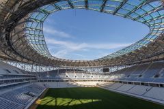 Трибуны стадиона вместят 45000 зрителей.Стадион “Волгоград Арена” ЧМ-2018 