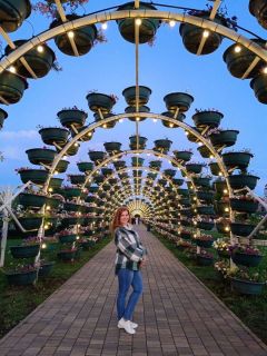 Мы с удовольствием погуляли в цветочном парке в Грозном.Возрожденные из пепла Путешествуем по России 