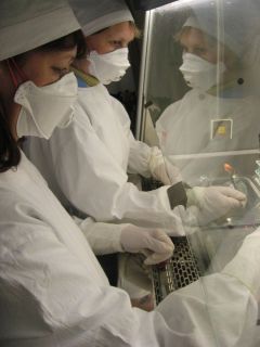 В бактериологической лаборатории. Фото с сайта Республиканского противотуберкулезного диспансераСколько “Коха” в каждом вдохе