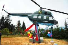 В Шыгырданах в мемориальном комплексе установили вертолет МИ-2 Памятники 