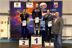 ПьедесталАндрей Никитин выиграл бронзу первенства России по легкоатлетическому многоборью в помещении легкая атлетика 