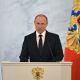 Президент России Владимир Путин  выступает с ежегодным Посланием Федеральному собранию  