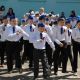 В школе № 3 День Победы отметили парадом юнармейцев