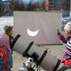 Школьники Новочебоксарска наблюдали и фотографировали солнечное затмение