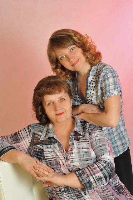 Алла Барщевская с мамой Лидией