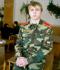 Кадет Максим Бердников. Фото Валерия Бакланова.