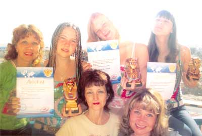 Участницы фестиваля в Египте.