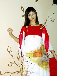 Ольга в платье-”победителе”.