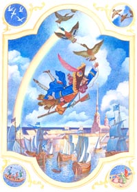 Чебоксарский клуб “Мюнхгаузен” принял В.Бритвина в свои члены за серию иллюстраций, посвященных приключениям самого правдивого человека на Земле.
