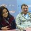 Участники шоу “Лед и пламень” Светлана Светикова и Марат Башаров на пресс-конференции. Фото автора.