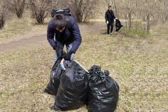  «Яблоневая поляна» в Ельниковской Роще  очищена химиками Химпром 