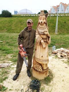 Чебоксарец Евгений АКИМОВ.И оживает дерево в руках Территория культуры День Республики - 2023 