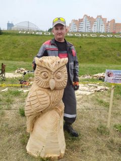 Чебоксарец Алексей КАЗАКОВ.И оживает дерево в руках Территория культуры День Республики - 2023 