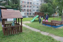 Уголок для малышейЧебоксарская ГЭС оборудовала игровую площадку в социально-реабилитационном центре для несовершеннолетних РусГидро 
