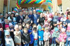  В селе Урмаево Комсомольского района открылся новый детский сад на 110 мест Глава Чувашии Михаил Игнатьев 