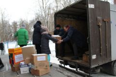 Так загружали помощьПодарки детям Бердянского района Запорожской области доставили из Чувашии Чувашия - Бердянску 