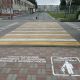 В Новочебоксарске наносят предупреждающие надписи на дорогах для повышения безопасности